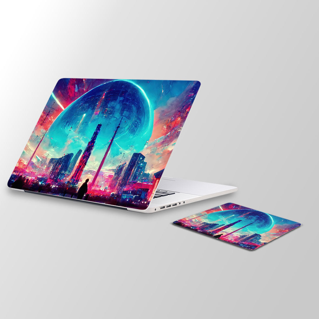 cosmic empire - Laptop Skin and Mouse Pad Combo