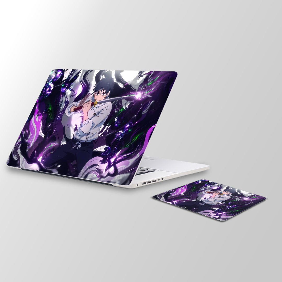 cursed yuta - Laptop Skin and Mouse Pad Combo