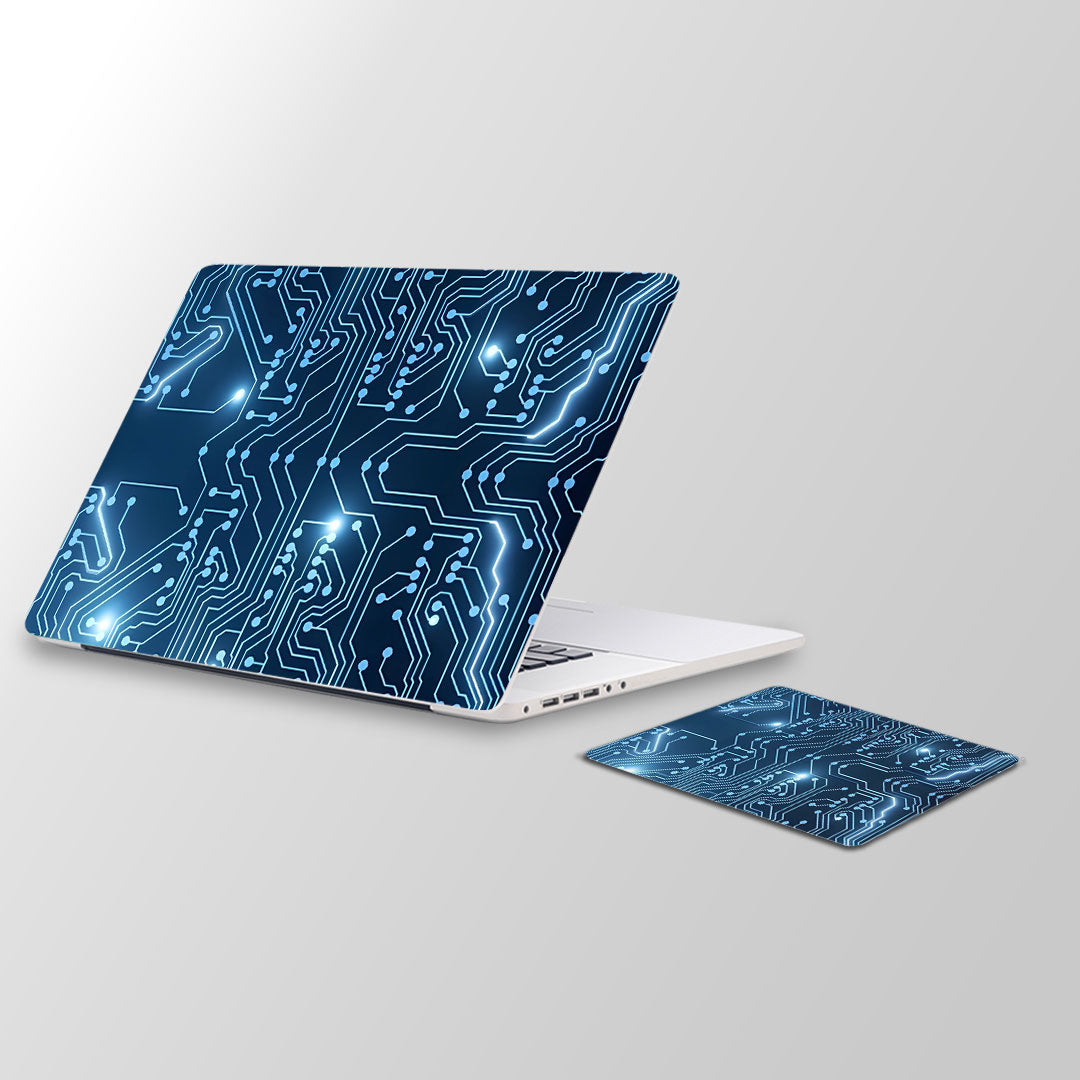 Hacker pattern -  Laptop Skin and Mouse Pad Combo