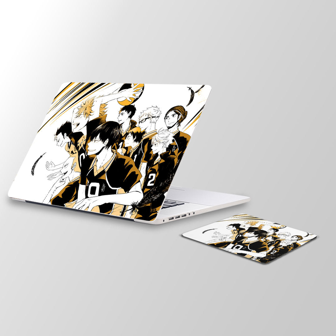 karasuno high Laptop Skin and Mouse Pad Combo