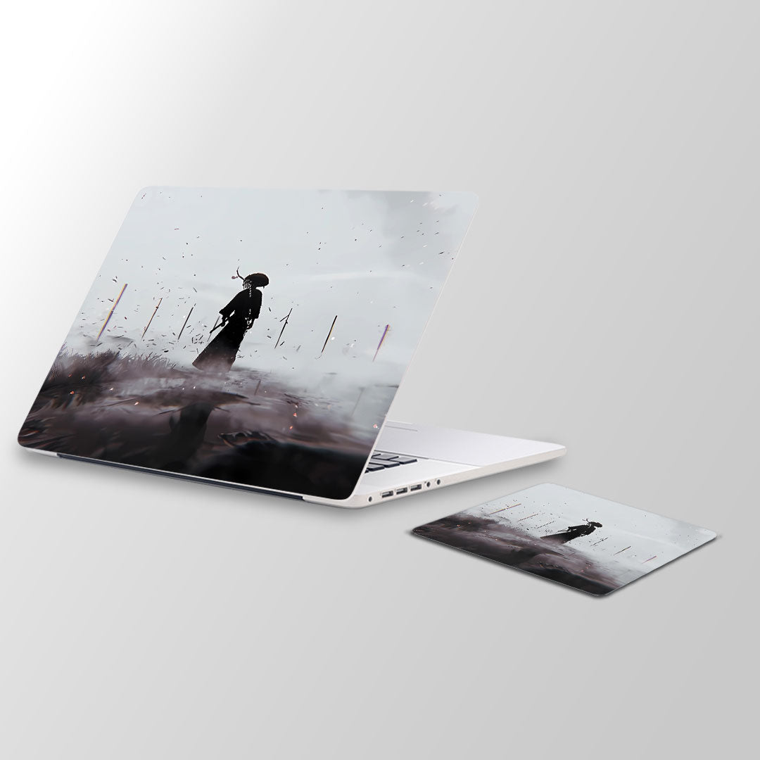 lone ronin - Laptop Skin and Mouse Pad Combo