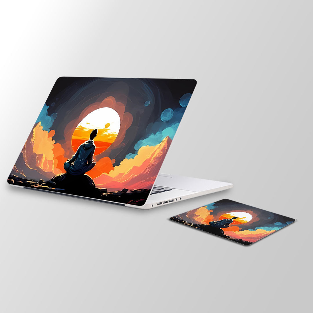 meditation - Laptop Skin and Mouse Pad Combo