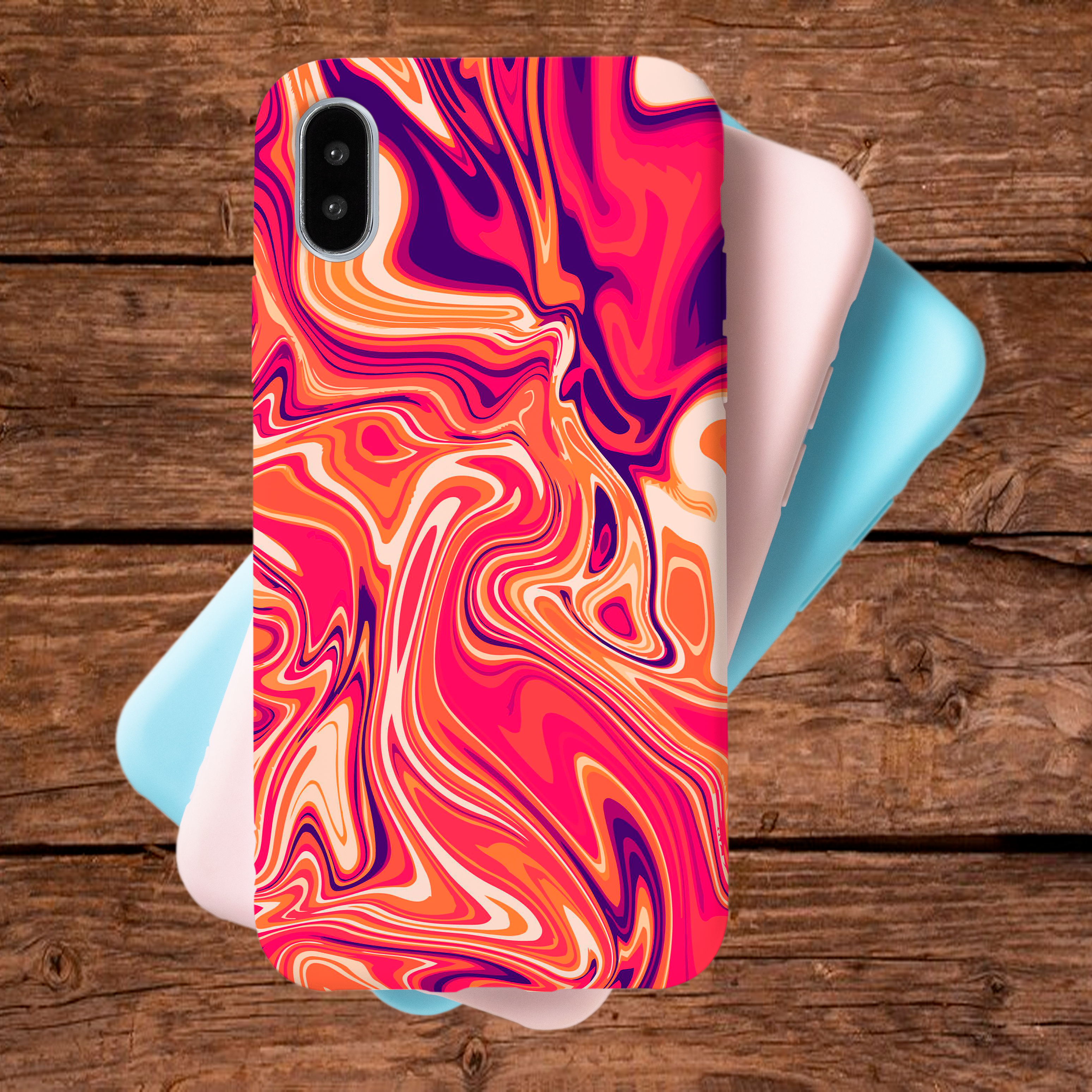 Amber liquid pattern - Mobile Skin FC1406