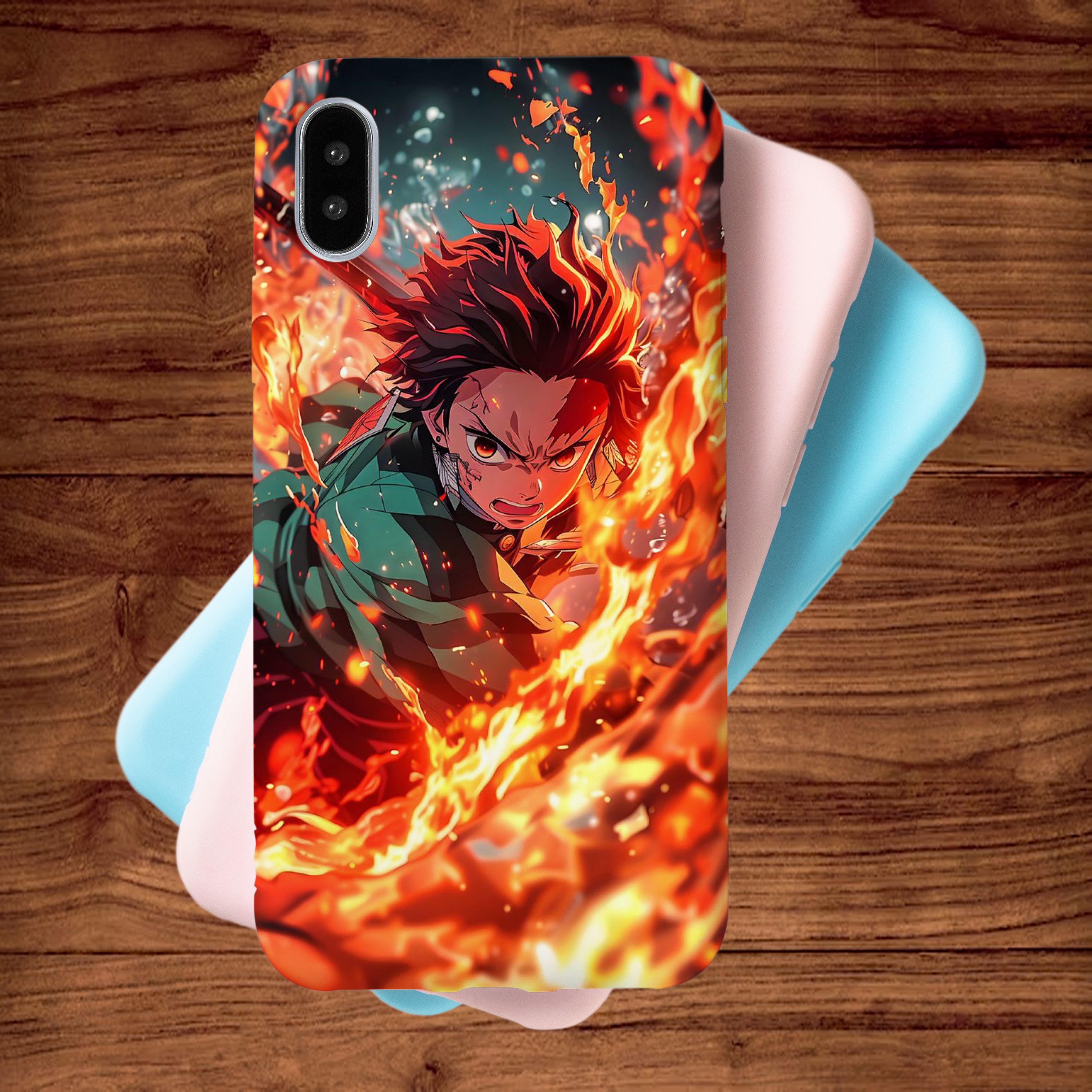 tanjiro Fire - Mobile Skin (3D Textured) FC1231