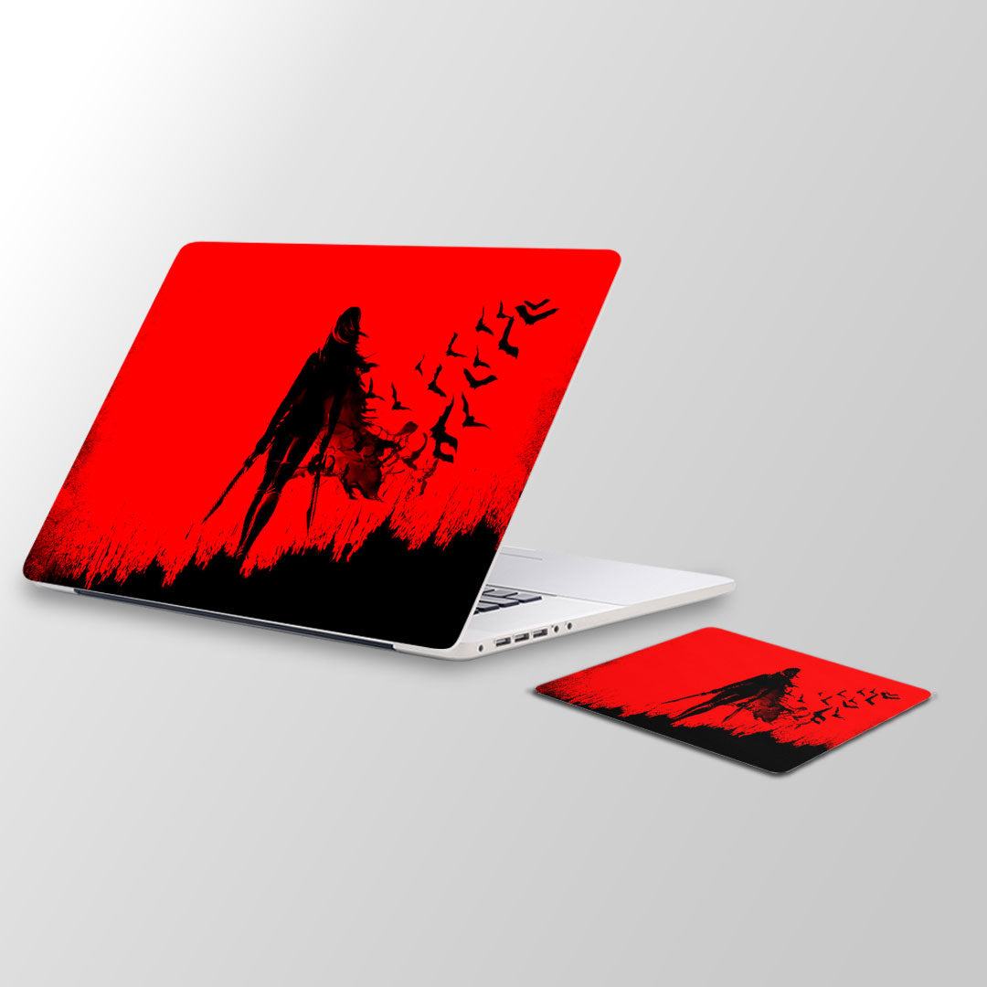 Shadow revenge Laptop Skin and Mouse Pad Combo