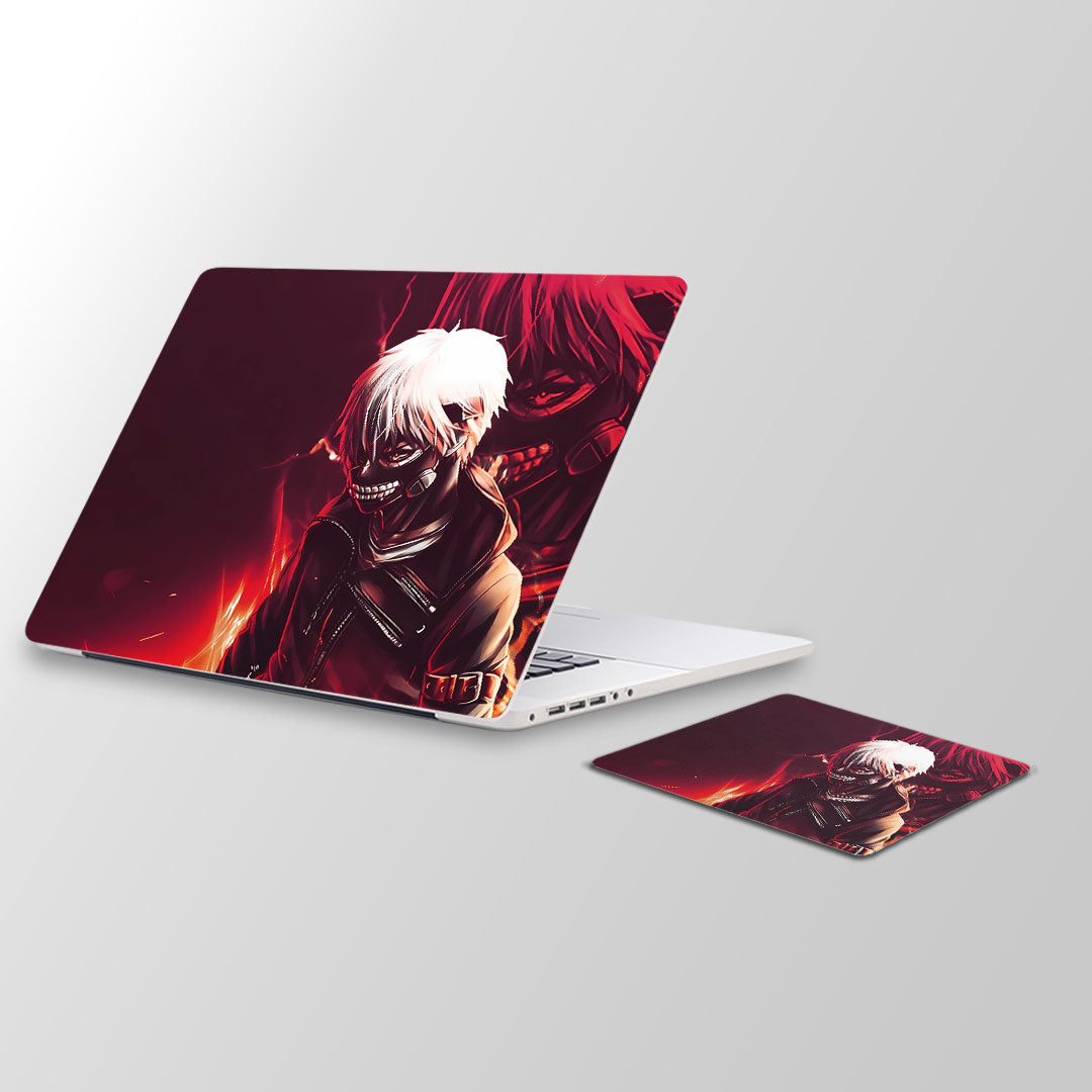 Tg red Laptop Skin and Mouse Pad Combo