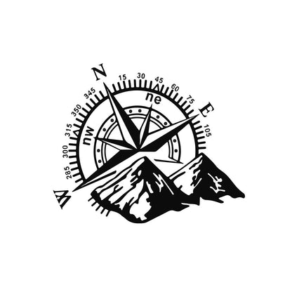 Compass b/w- adventure, travel