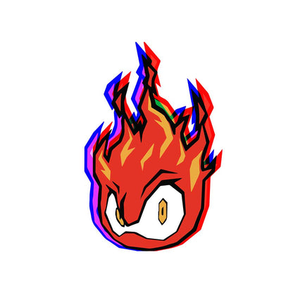 Cartoon flames- Meme