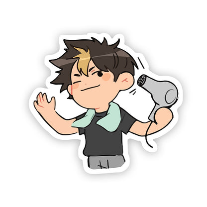 Nishinoya chibi Haikyuu Stickers