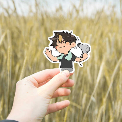 Nishinoya chibi Haikyuu Stickers