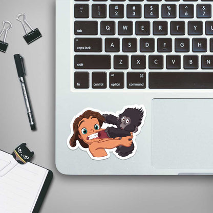 Tarzan baby gorilla Stickers