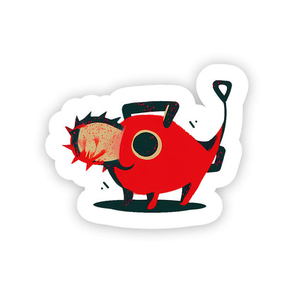 Chainsaw_dog_Stickers