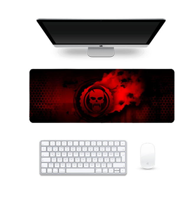 Red skull symbol - Gaming Pad