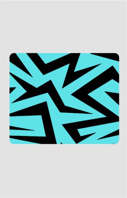 Thunder pattern blue - Mouse Pad