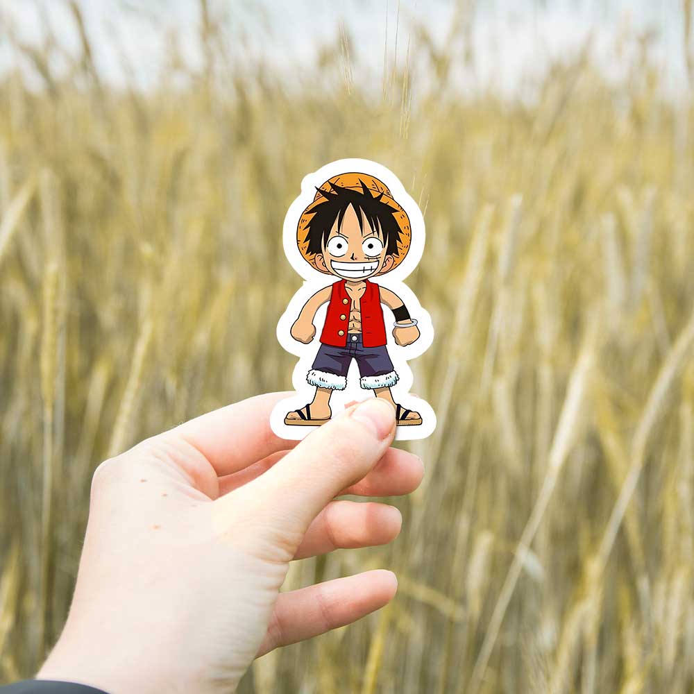 Luffy happy One piece Stickers