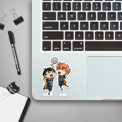 Hinata Kageyama Playing Haikyuu Stickers