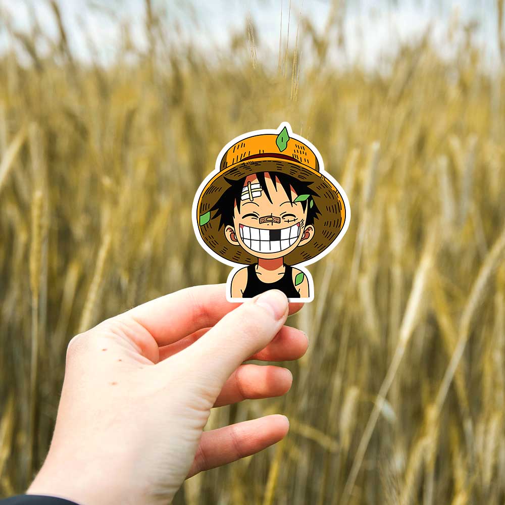 Mini luffy One piece Stickers