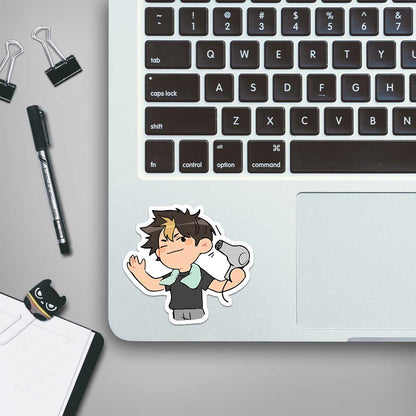 Nishinoya chibi Haikyuu Stickers