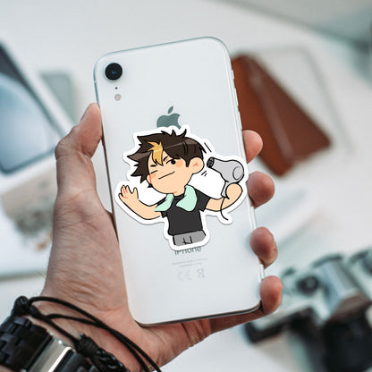 Nishinoya chibi Haikyuu Stickers