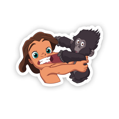 Tarzan baby gorilla Stickers