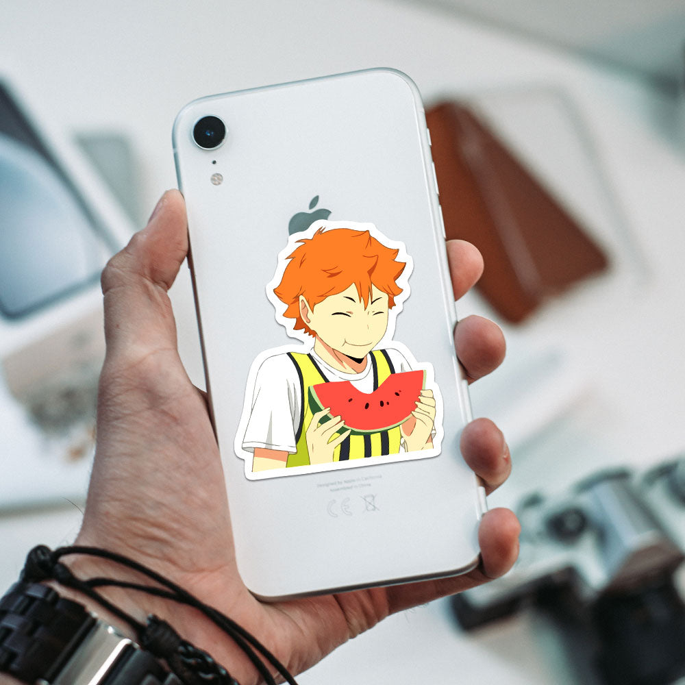 Hinata watermelon Haikyuu Stickers