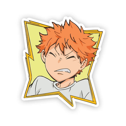 HInata irritated Haikyuu Stickers