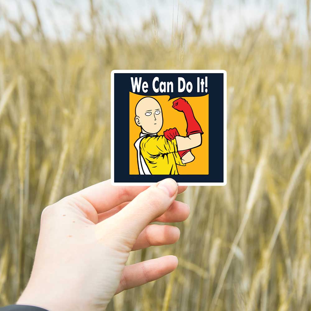 We can do it Saitama Stickers