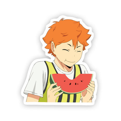 Hinata watermelon Haikyuu Stickers