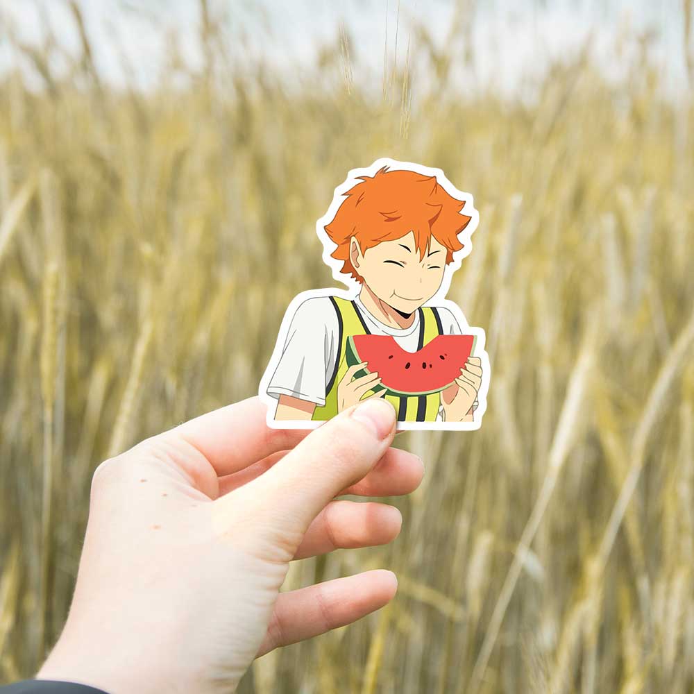 Hinata watermelon Haikyuu Stickers