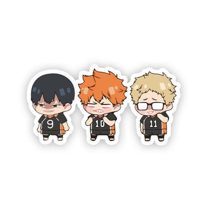 Three idiots Haikyuu Stickers