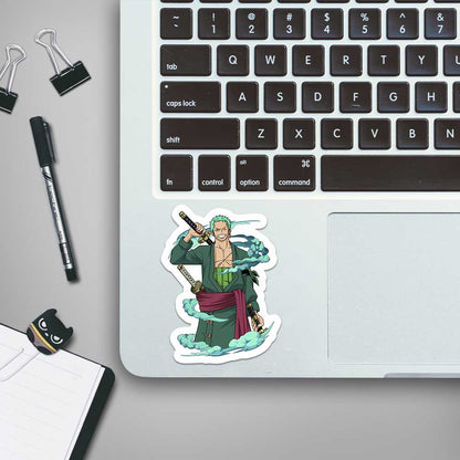 Roronoa Zoro smirking One piece Stickers