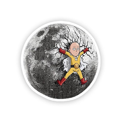 Saving the moon Saitama Stickers