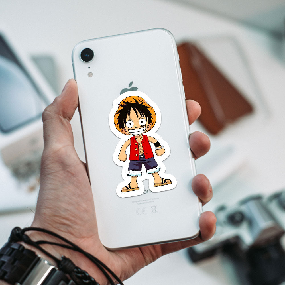 Luffy happy One piece Stickers