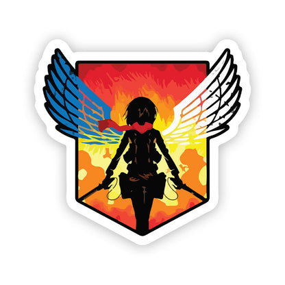 Mikasa_fight_Stickers