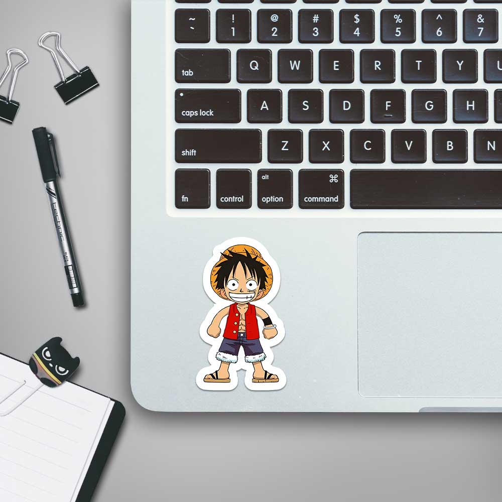 Luffy happy One piece Stickers