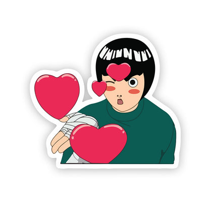 Rock_lee_in_love_Stickers