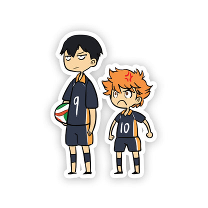 Hinata Kegyama Stylised Haikyuu Stickers