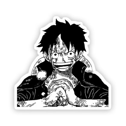 Luffy in fight mode One piece Stickers