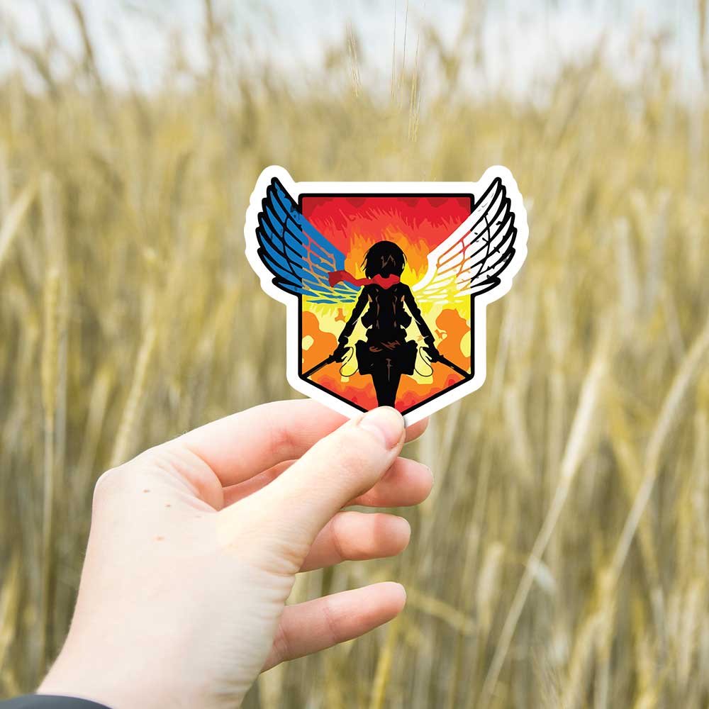 Mikasa_fight_Stickers