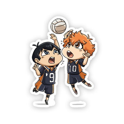 Hinata Kageyama Playing Haikyuu Stickers