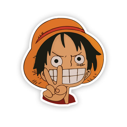 Peace luffy One piece Stickers