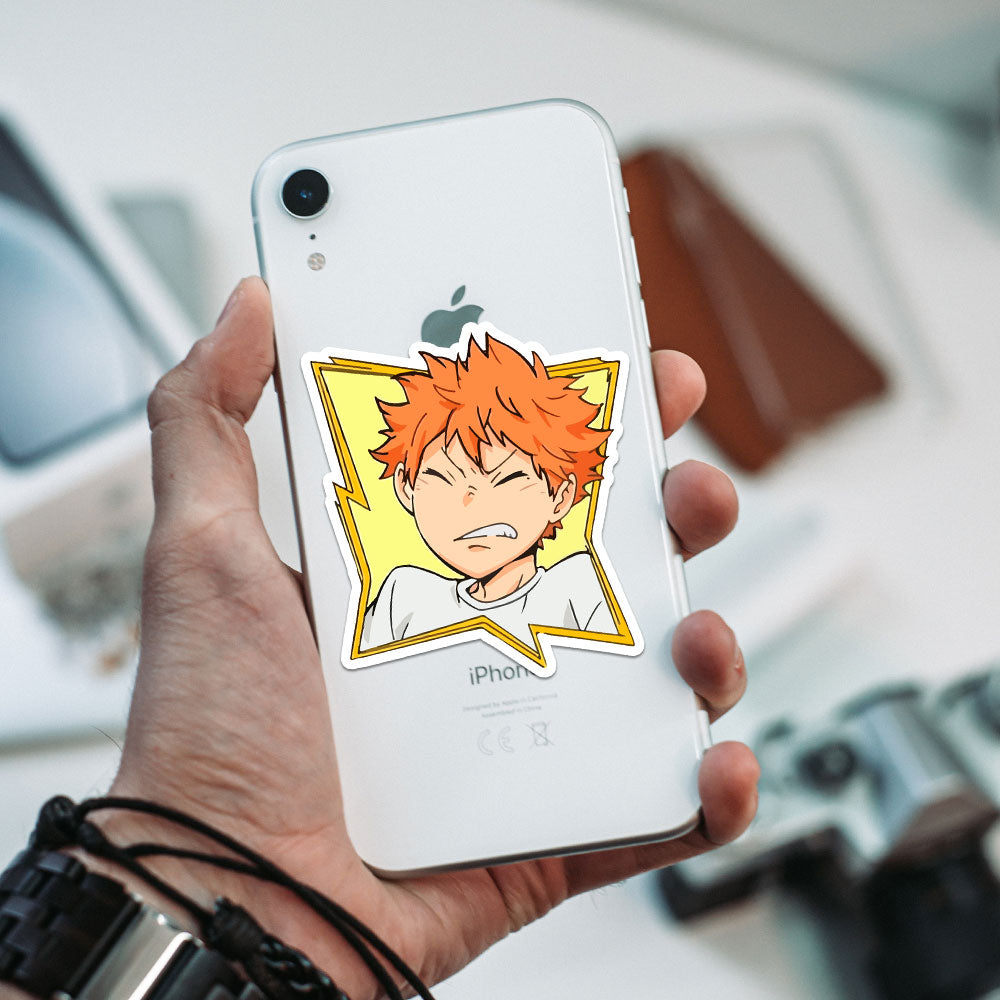 HInata irritated Haikyuu Stickers