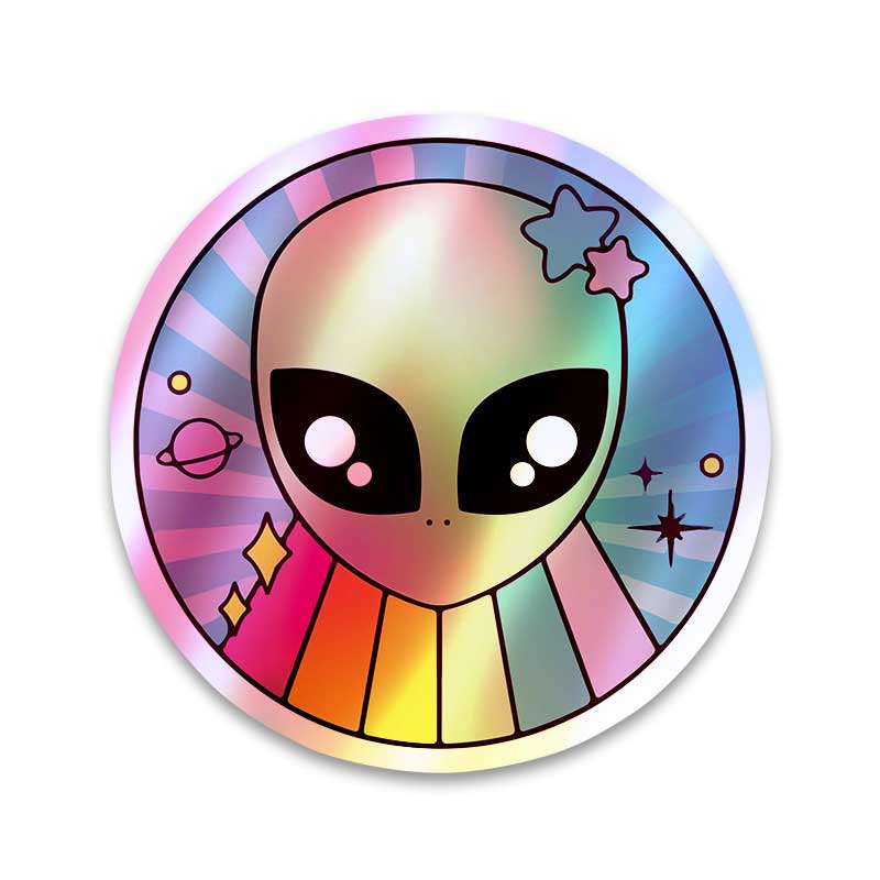 Alien rainbow - Holographic