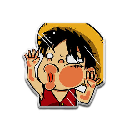 Flat face luffy - DOME (5 INCH)